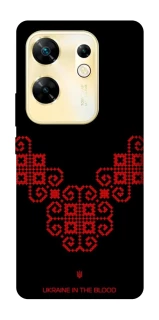 Чохол на Infinix Zero 30 4G Чорно-червона вишиванка фото 1 з 1