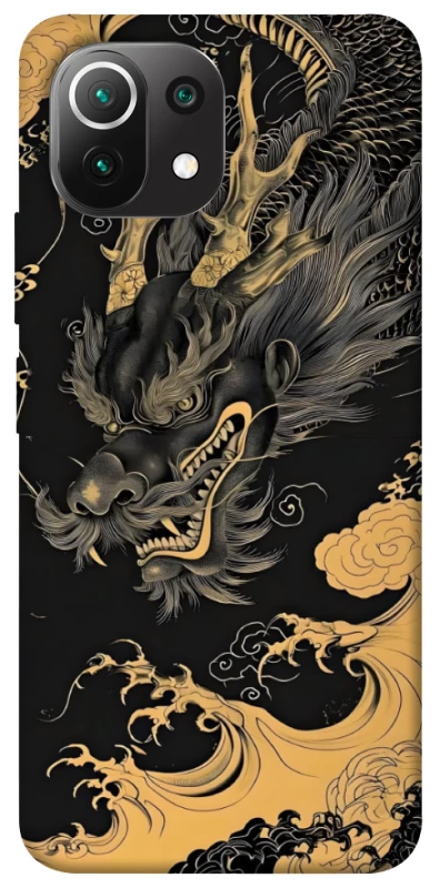 Чохол на Xiaomi Mi 11 Lite gold dragon фото 1 з 1