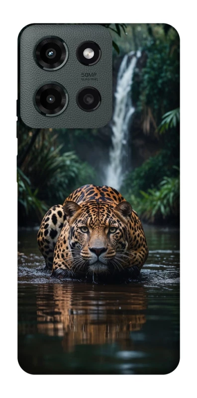 Чохол на Motorola Moto G Power (2025) Leopard in water фото 1 з 1
