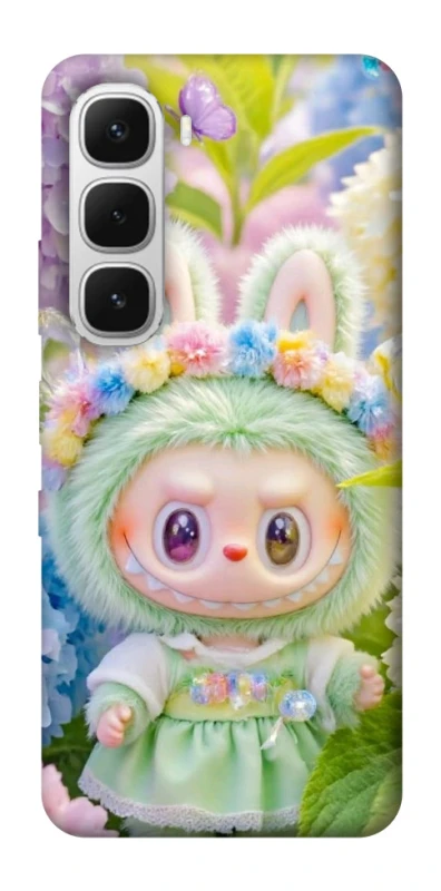Чохол на Infinix Hot 60i Labubu & Flowers ver.2 фото 1 з 1