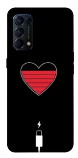 Чехол на Oppo Reno 5 4G Charge your heart фото 1 из 1