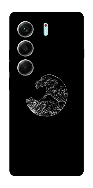 Чехол на Tecno Camon 40 Pro Black tsunami фото 1 из 1