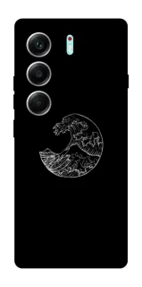 Чехол на Tecno Camon 40 Pro Black tsunami фото 1 из 1