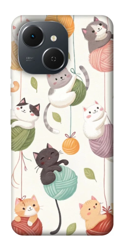 Чехол на TECNO Spark 40C Funny Kittens фото 1 из 1