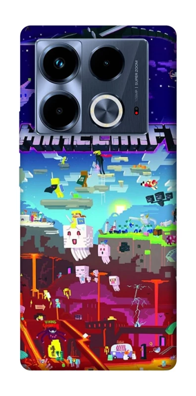 Чохол на Infinix Note 40 4G Minecraft world фото 1 з 1