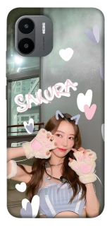 Чехол на Xiaomi Redmi A1 / A2 Sakura - LE SSERAFIM фото 1 из 1