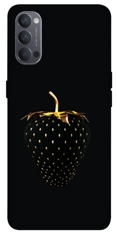 Чохол на Oppo Reno 4 Чорна полуниця фото 1 з 1