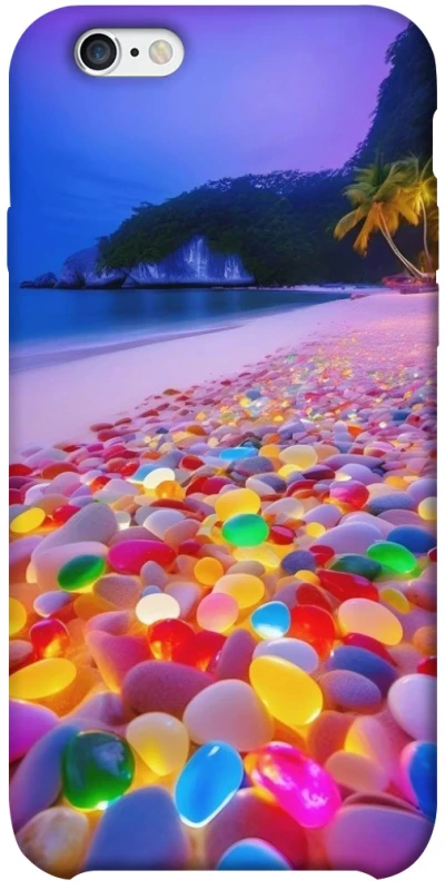 Чохол на Apple iPhone 6/6s plus (5.5") Каміння світиться на березі фото 1 з 1
