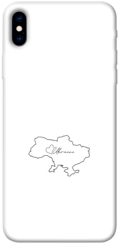 Чохол на Apple iPhone XS Max (6.5") Ukraine map фото 1 з 1