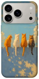 Чехол на Apple iPhone 18 Pro cats on wall фото 1 из 2