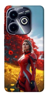 Чехол на Infinix Hot 40i Cyber space girl ver.5 фото 1 из 1