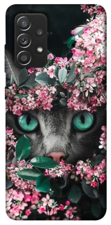 Чохол на Samsung Galaxy A52 4G / A52 5G Кіт в квітах фото 1 з 1