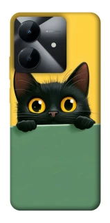 Чехол на Realme Note 60x Black cat v2 фото 1 из 1