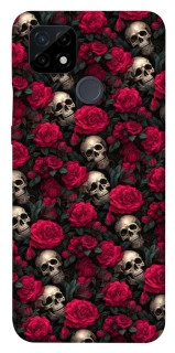 Чехол на Realme C21 Черепа и розы фото 1 из 1