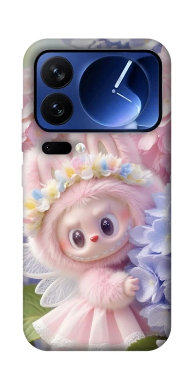 Чохол на Xiaomi 17 Pro Labubu & Flowers ver.1 фото 1 з 1