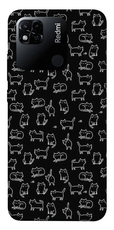 Чохол на Xiaomi Redmi 10A Black Cats фото 1 Чохол на Xiaomi Redmi 10A Black Cats фото 1 з 1