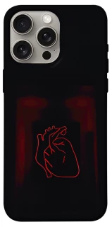 Чехол на Apple iPhone 15 Pro Max (6.7") Красное сердце фото 1 из 1