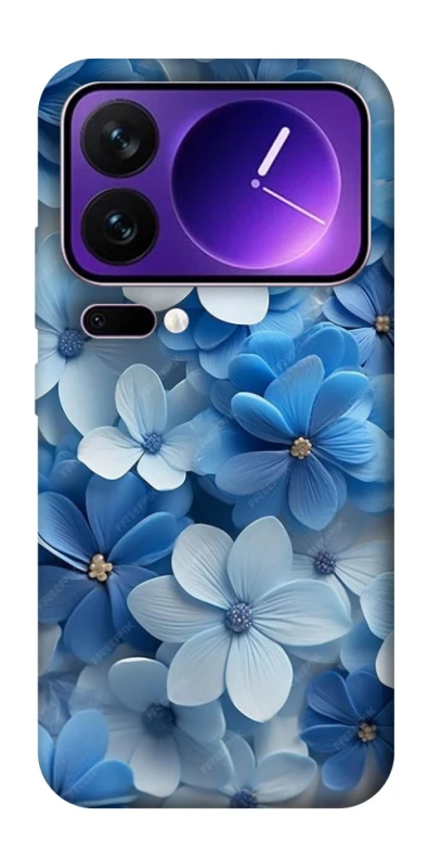 Чохол на Xiaomi 17 Pro Max Сині квіти фото 1 з 1