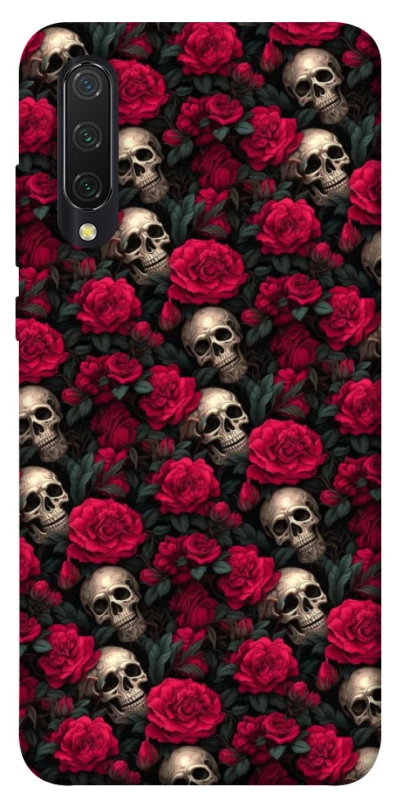 Чехол на Xiaomi Mi CC9 / Mi 9 Lite Черепа и розы фото 1 из 1