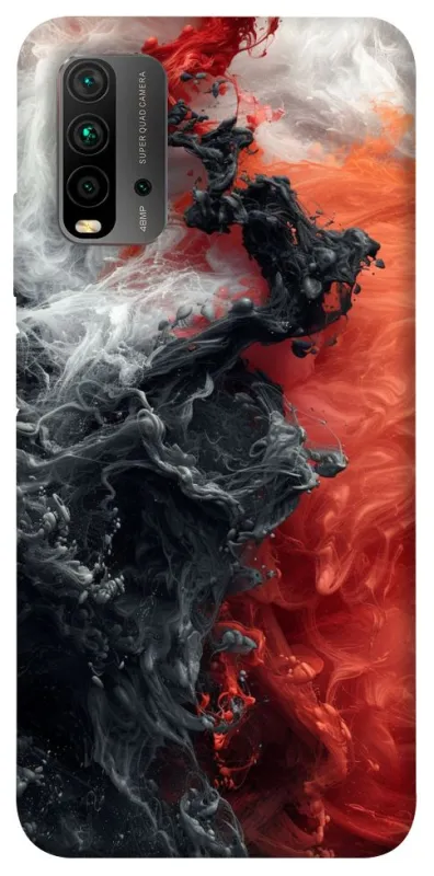 Чохол на Xiaomi Redmi 9T Black and Red фото 1 з 1