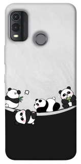 Чохол на Nokia G11 Plus Four pandas фото 1 з 1