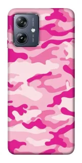 Чехол на Motorola Moto G54 camouflage pink фото 1 из 1