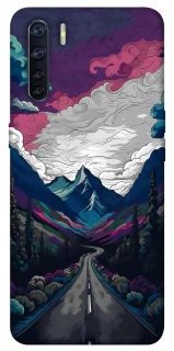 Чохол на Oppo A91 Намальовані гори фото 1 з 1