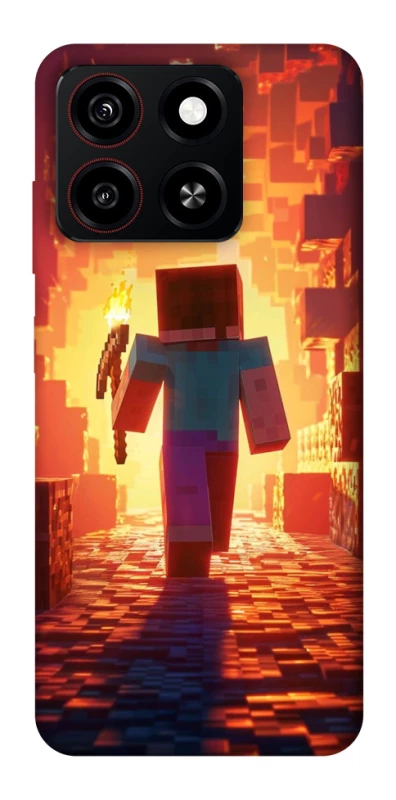 Чохол на ZTE Blade A35 4G Minecraft adventure фото 1 з 1