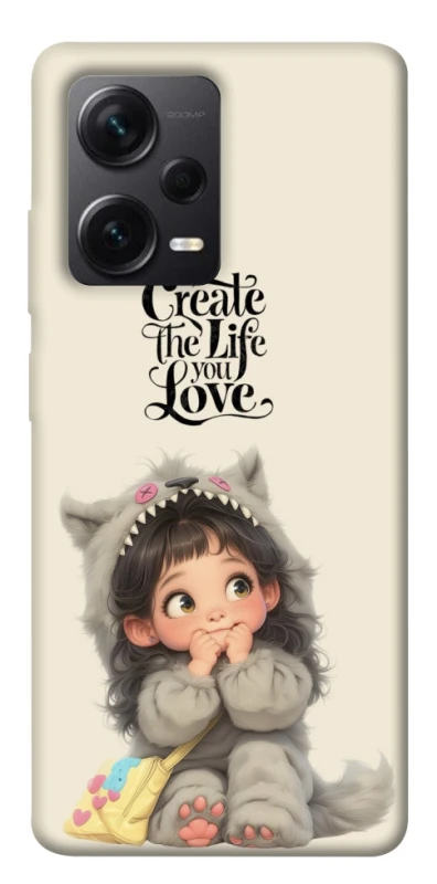 Чохол на Xiaomi Redmi Note 12 Pro+ 5G Create the life you love фото 1 з 1