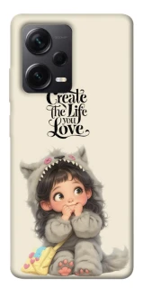 Чехол на Xiaomi Redmi Note 12 Pro+ 5G Create the life you love фото 1 из 1