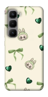 Чехол на Infinix Hot 60 Pro+ Labubu Green Heart фото 1 из 1