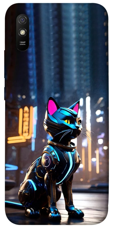 Чохол на Xiaomi Redmi 9A Cyber cat фото 1 з 1