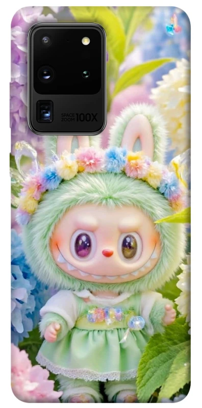 Чохол на Samsung Galaxy S20 Ultra Labubu & Flowers ver.2 фото 1 з 1