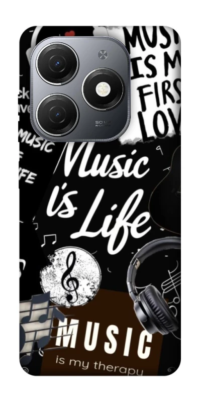 Чехол на TECNO Spark 20 Music is Life фото 1 из 1