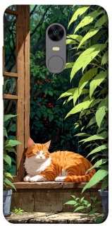 Чохол на Xiaomi Redmi 5 Plus / Redmi Note 5 (Single Camera) red cat фото 1 з 1