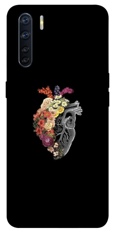 Чохол на Oppo A91 Heart with flowers фото 1 з 1