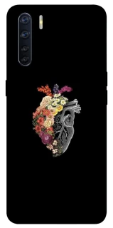 Чехол на Oppo A91 Heart with flowers фото 1 из 1