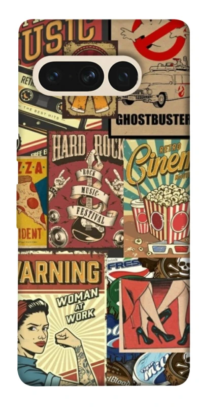 Чохол на Google Pixel 7 Pro Retro collage ver.2 фото 1 з 1