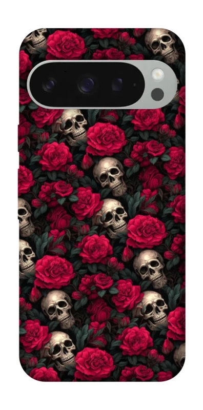Чохол на Google Pixel 10 Pro XL Черепа та рози фото 1 з 1