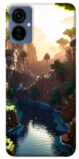 Чехол на TECNO Camon 19 Neo Minecraft sunset фото 1 из 1