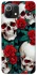 Чохол на Xiaomi Mi 11 Lite skull and rose фото 1 з 1
