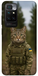 Чехол на Xiaomi Redmi 10 Кот защитник фото 1 из 1