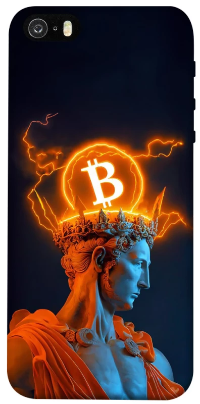 Чехол на Apple iPhone 5/5S/SE Bitcoin God фото 1 из 1