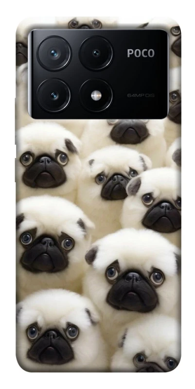 Чохол на Xiaomi Poco X6 Doggy Pug Love фото 1 з 1