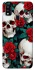 Чохол на ZTE Blade A51 skull and rose фото 1 з 1