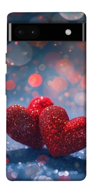 Чехол на Google Pixel 6a Red hearts фото 1 из 1