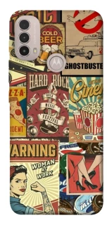 Чохол на Motorola Moto E40 Retro collage ver.2 фото 1 з 1