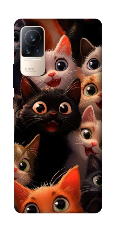 Чехол на Xiaomi Civi 6 happy cats фото 1 из 1