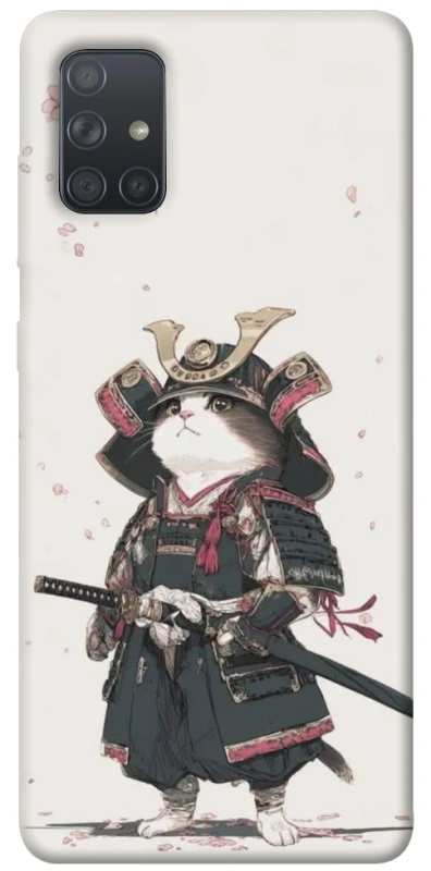 Чохол на Samsung Galaxy A71 Samurai Cat Warrior фото 1 з 1