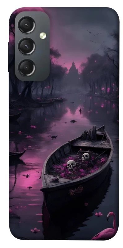Чохол на Samsung Galaxy A24 4G Boat and flamingo фото 1 з 1
